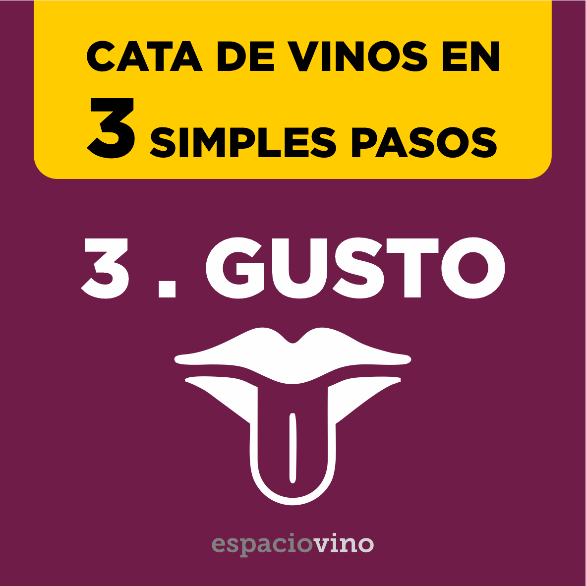 Como catar vino . Paso 3 - Gusto